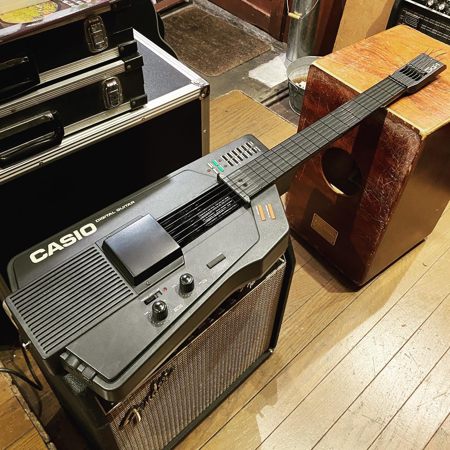 カシオ DG 20 エレキギター ケース付き - 楽器/器材